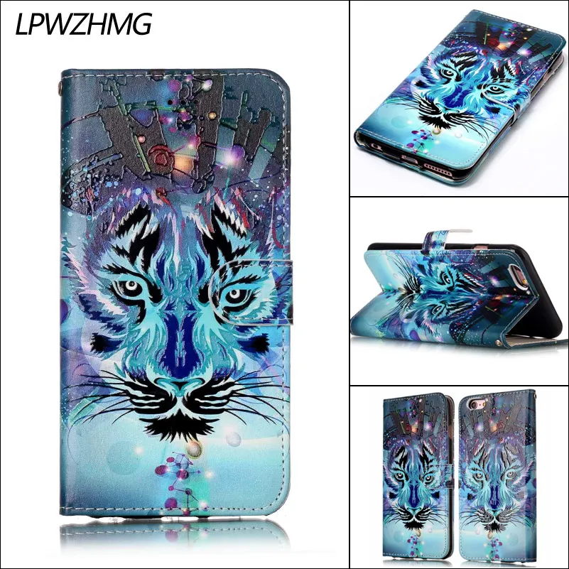 LPWZHMG флип кейсы из искусственной кожи для iphone 5 5S 6 6s 7 Plus держатель карт кошелек