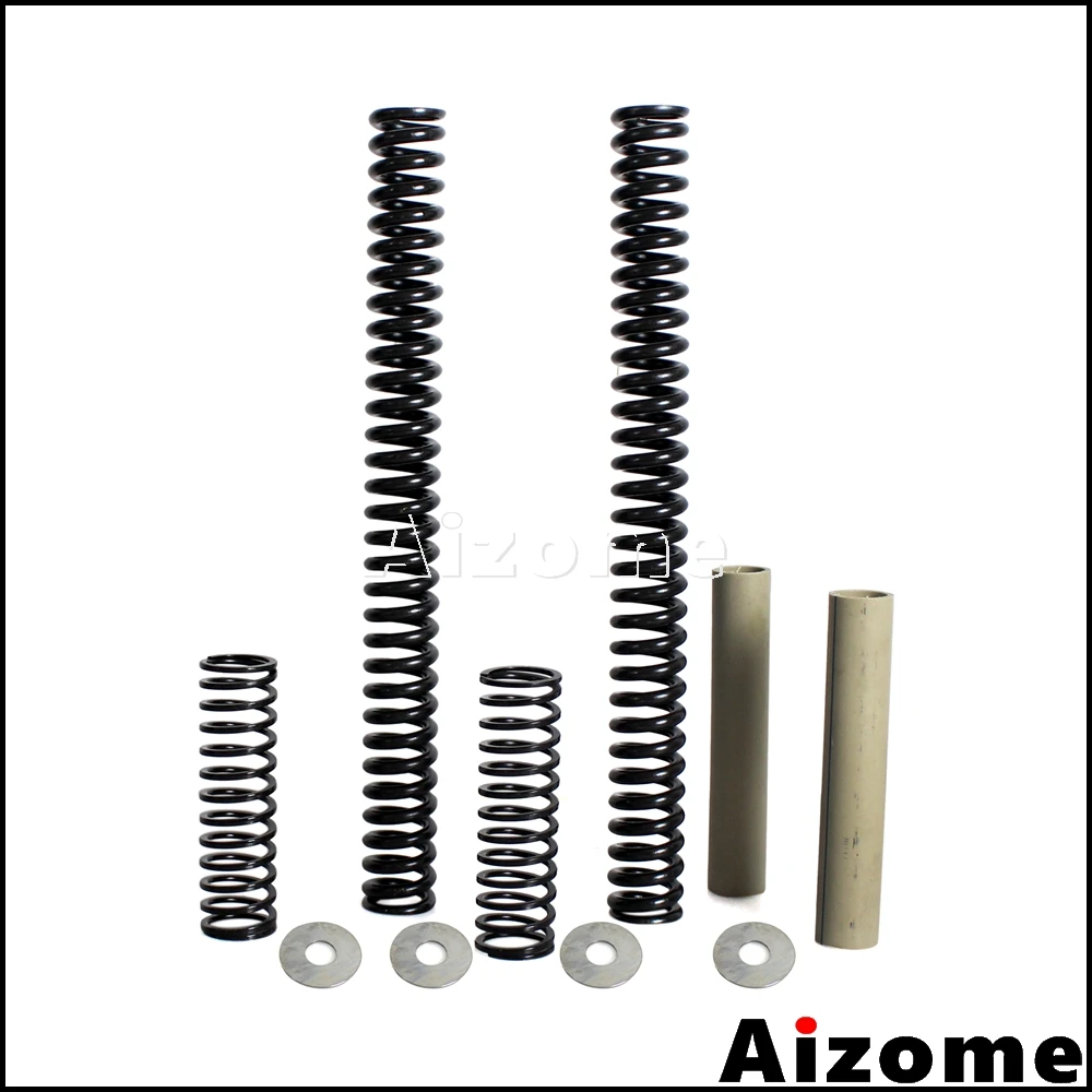 

1 Set 41mm Progressive Drop In Front Fork Lowering Kit 0416-0037 For Harley Softail Dyna Road King FXST FLST FXD FLHR 1984-2017