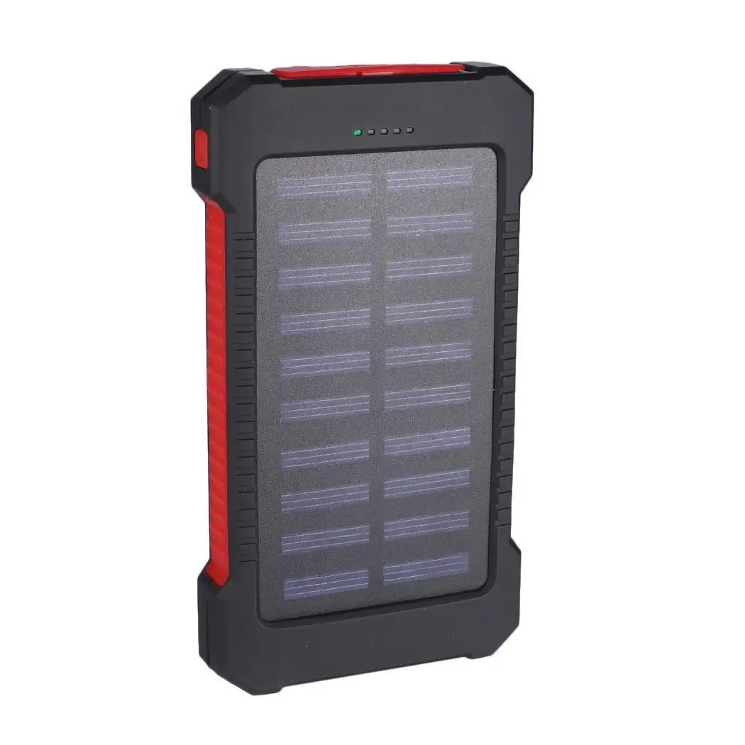 30000mAh внешний Солнечный портативный 2 USB аккумулятор Powerbank вешалка компас Пыльник