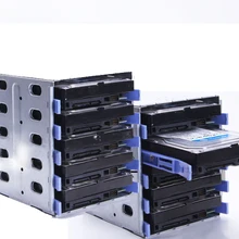 Пластик и сталь 5 отсек жесткий диск переносная коробка для 3," SATA SAS IDE HDD защитный чехол 5-отсек внешний SSD док-станция