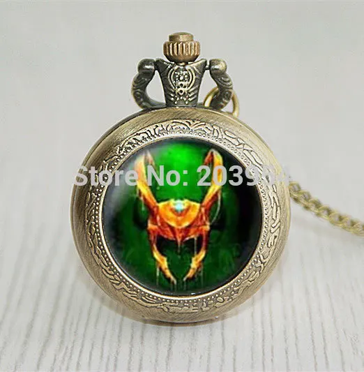 Ручная работа Salazar Slytherin 1 шт./лот карманные часы кварцевые Ожерелье-кулон в стиле