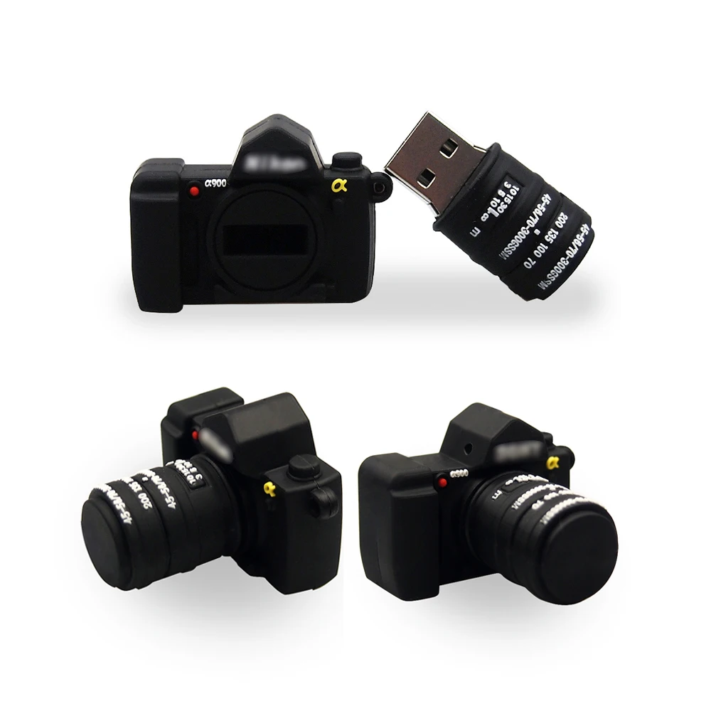 New Micro USB 2.0 Cartoon Camera Usb Flash Drive Pen 32GB 64GB 128MB Memory Stick Pendrive for Photography Funny Gifts | Компьютеры и