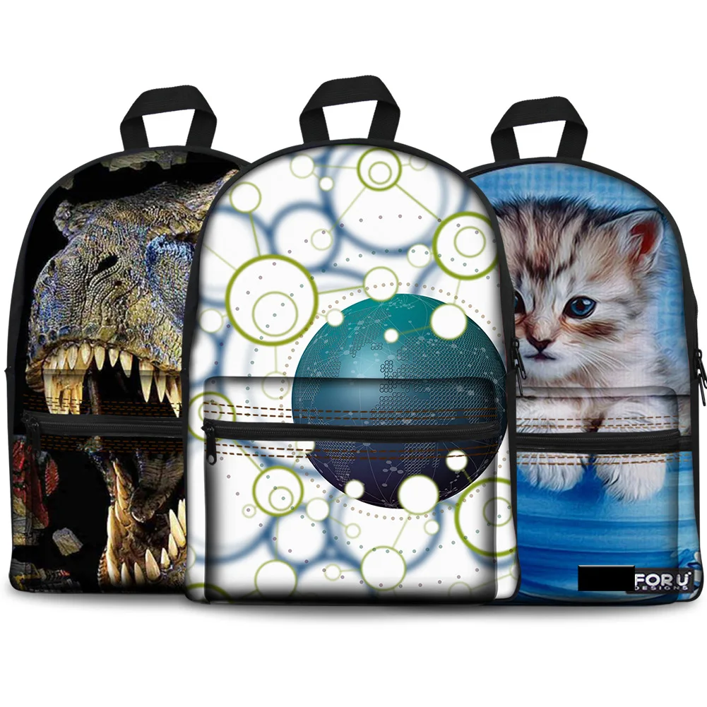 

2018 New Men Travel Backpacks Simple Animal Fashion Popular Casual Personality Large School Backpack In Men's Casual Daypacks