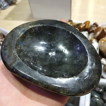 

Natural moonstone is a stone - shaped stone - shaped stone tray.Ash tray