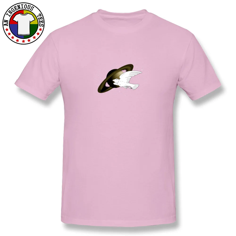 Casual3D Printed Short Sleeve T Shirt Summer/Fall Hot Sale O-Neck 100% Cotton Tops & Tees Men Tshirts Bird in spaaace  Bird in spaaace pink
