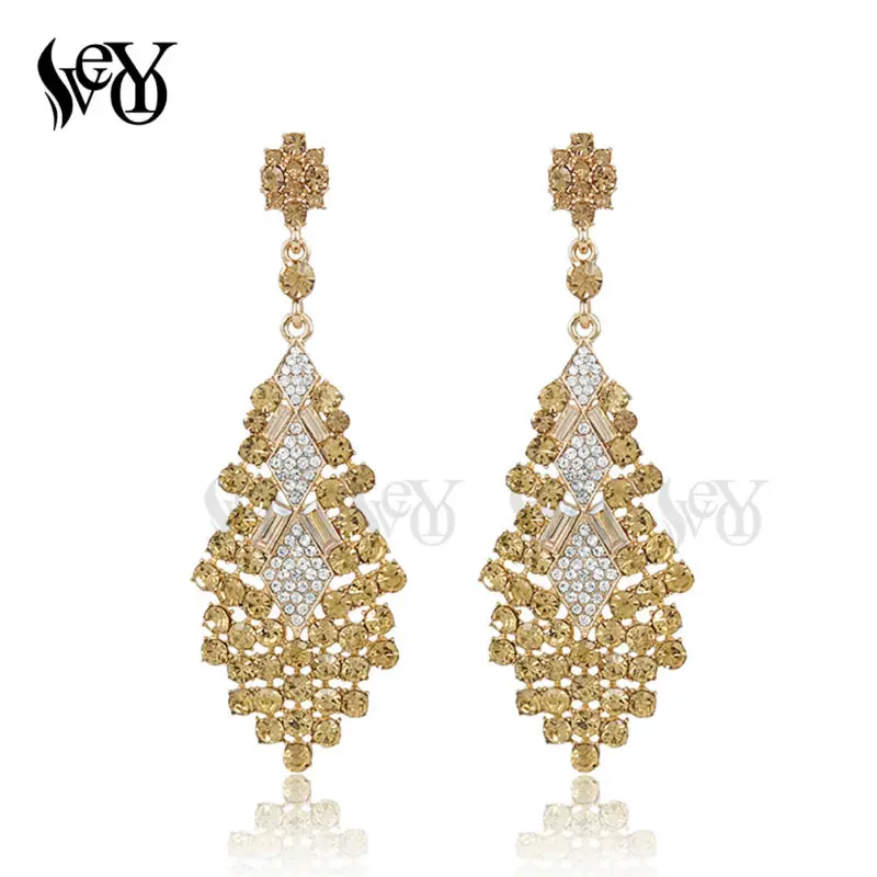 

VEYO Full Of Rhinestone Earrings For Woman Drop Earrings Luxury Vintage brincos Pendientes High Quality