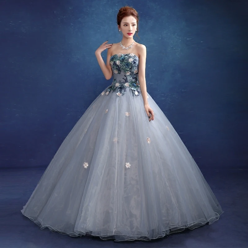 

Light Grey/light Blue Off Shoulder Ball Gown Medieval Dress Renaissance Gown Sissi Princess Victorian/marie Belle Ball