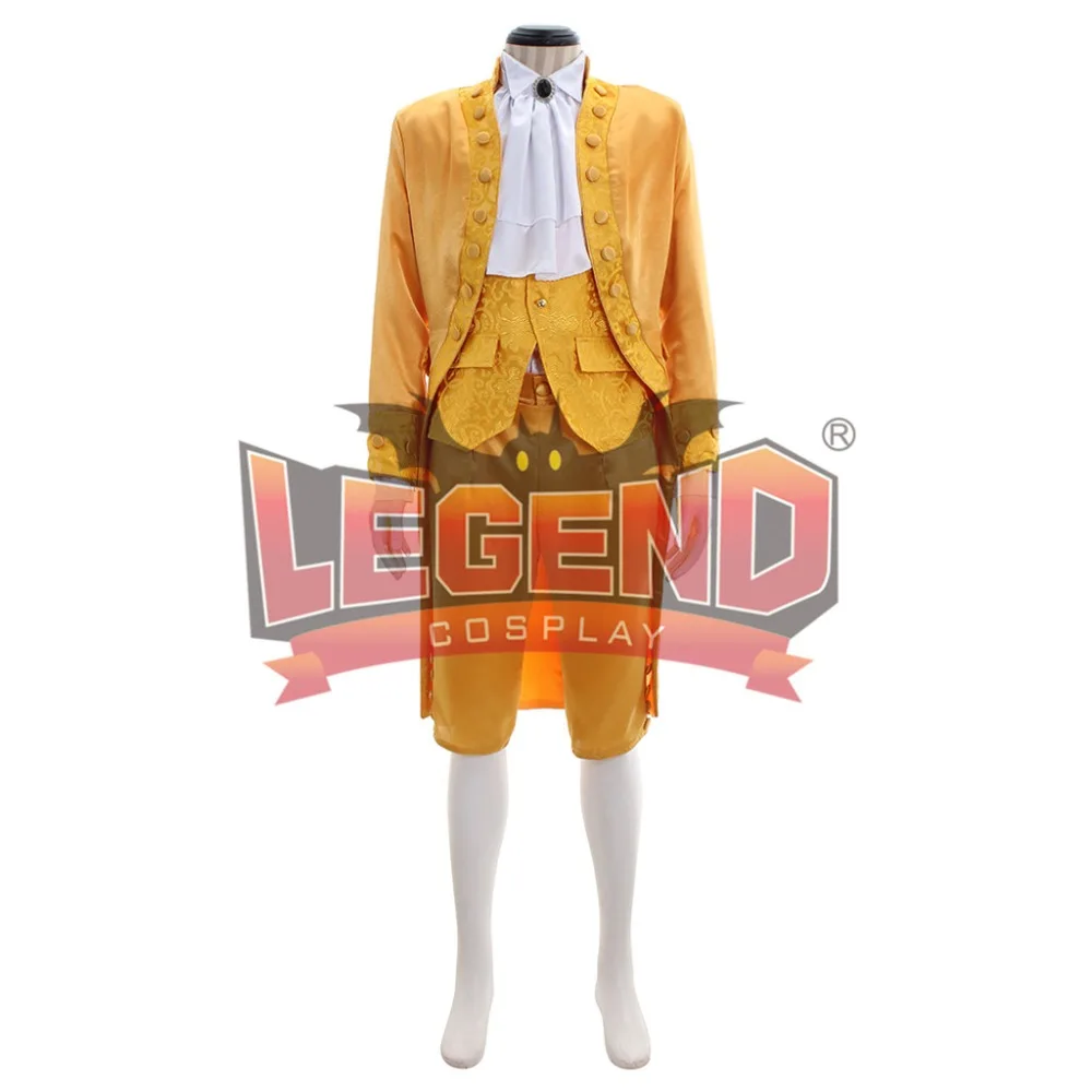 

18th Century rococo colonial men fashion outfit fancy dress rococo yellow Frockcoat 1700s outfit men medieval cosplay costume