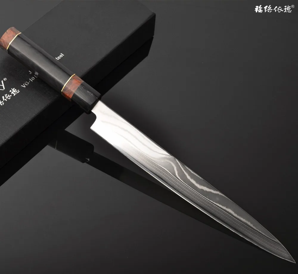 Damascus Chef Knife Sushi Knife Stainless Steel Sushi Sashimi Sashayed Knife Kitchen Cooking Slicing Filleting Yanagiba 13.1.1 Damascus Chef Knife Sushi Knife Stainless Steel Sushi Sashimi Sashayed Knife Kitchen Cooking Slicing Filleting Yanagiba 13.1.1