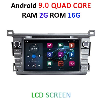 " DSP ips 4G ram Android 9,0 4G 64G Автомобильный gps для Toyota RAV4 2013 dvd-плеер Мультимедиа Навигация Радио стерео - Цвет: 9.0 2G 16G LCD