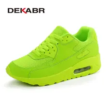 Dekabr marca más nuevo del otoño del resorte zapatos corrientes para las mujeres cómodas zapatillas de deporte de los hombres zapatos respirables del deporte al aire libre tamaño 35-44