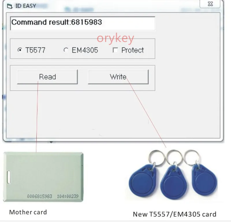 Мини USB 125 кГц RFID EM4305 T5567 кард-ридер/Писатель программист горелки USB кард-ридер