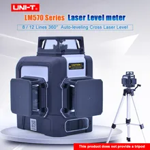 UNI-T лазерный нивелир, 8 линий, 12 линий, 360 градусов, автоматическое выравнивание, перекрестный лазерный нивелир, LM572G, LM573G, LM573LD