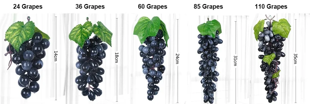 1X домашнее декоративное растение кулон искусственный пластик фрукты гроздь винограда зеленый поддельные искусственные фрукты модель реквизит EP пластиковый материал