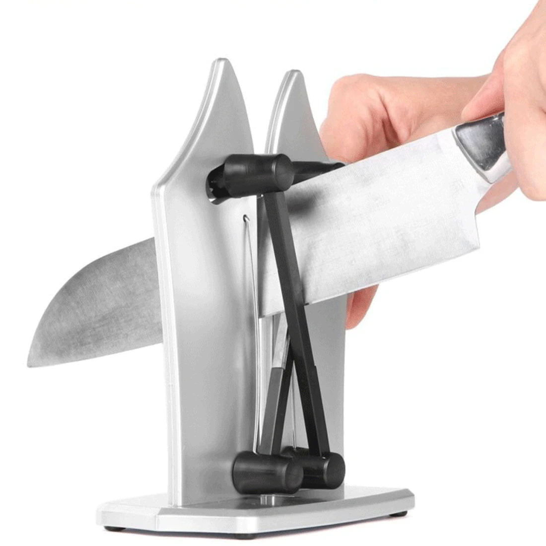 

Professional Knife Sharpener Stainless Steel Serrated Beveled Standard Blades For Kitchen Household Knife Sharpener Whetstone