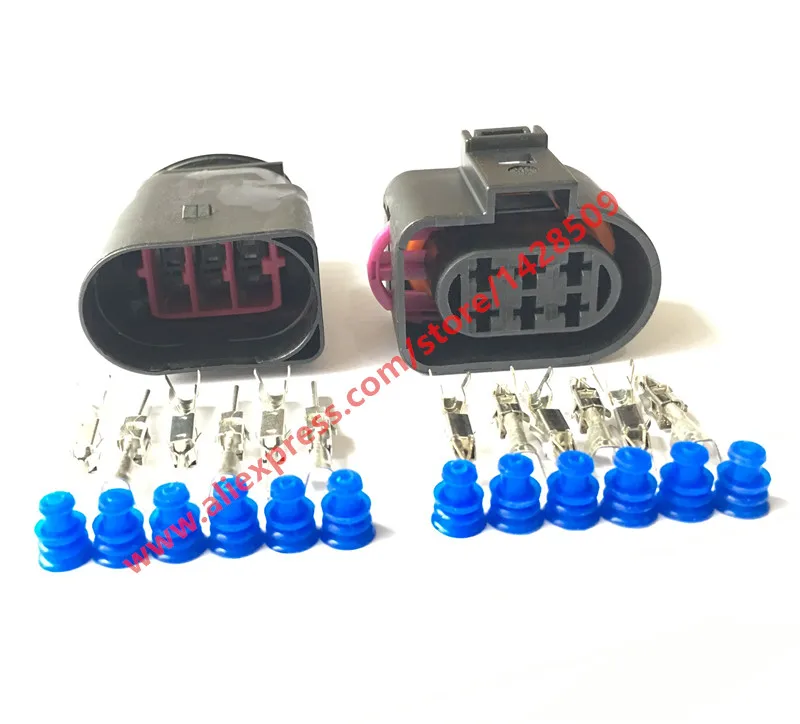 Разъем датчика кислорода LSU 3 5 для VW AUDI PASSAT 1J0973733 1J0 4 2 973 комплектов 6 контактов 733