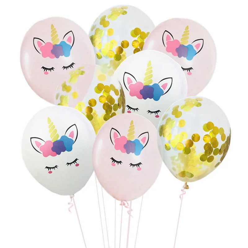 

10 Pcs/set Cute Animal Party Balloons Birthday Baloon Decoration Latex Confetti Balloon Birthday Party Decoration