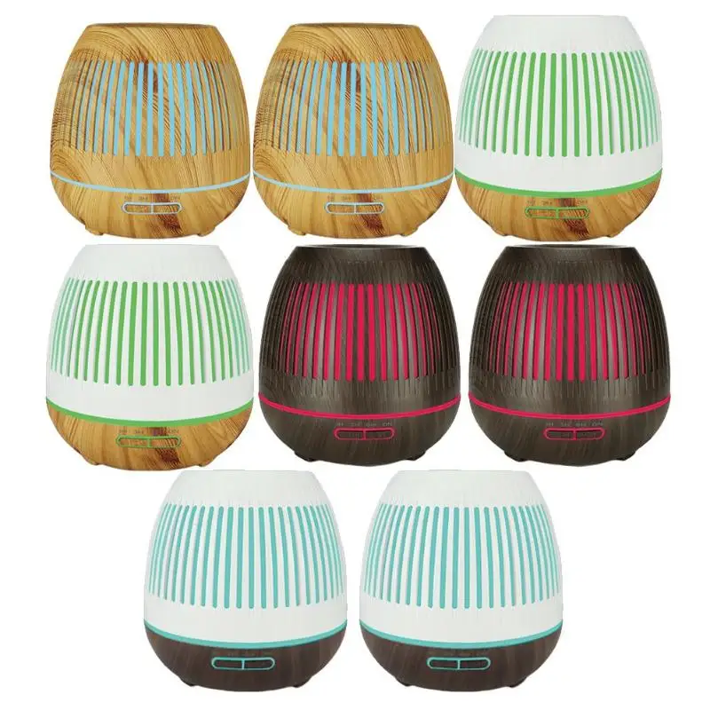 

400ml Ultrasonic Humidifier Aroma Essential Oil Diffuser Timing Air Humidifier with 7 Color Changing LED Lights for Home Office