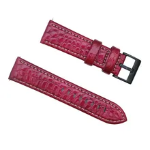 Роскошный кожаный ремешок браслет ремешок для samsung gear Sport Nov.8 крокодиловый узор Кожаный ремешок с ярким лицом