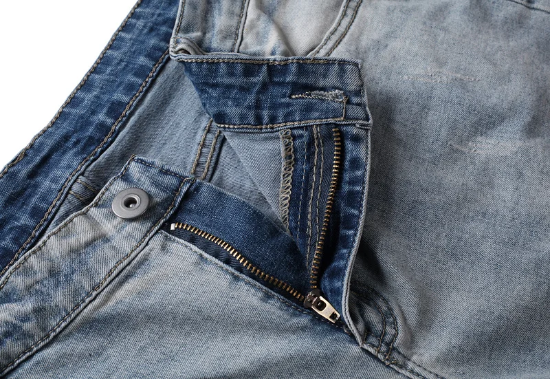 Рваные облегающие мужские джинсовые штаны, новые мужские узкие брюки на молнии, рваные синие брюки, мужские брюки, 2 цвета