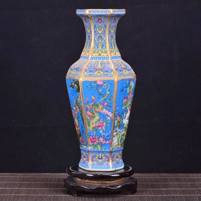 Antique Royal Chinese Porcelain Vase Decorative Flower Vase For Wedding Decoration Pot Jingdezhen Porcelain Vase Christmas Gift 6