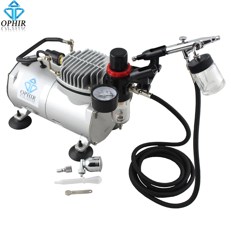 Ophir Kit De Compresseur Aerographe A Double Action Modele Aerographe De Loisir Gateau De Peinture 110v Ac005 Aliexpress