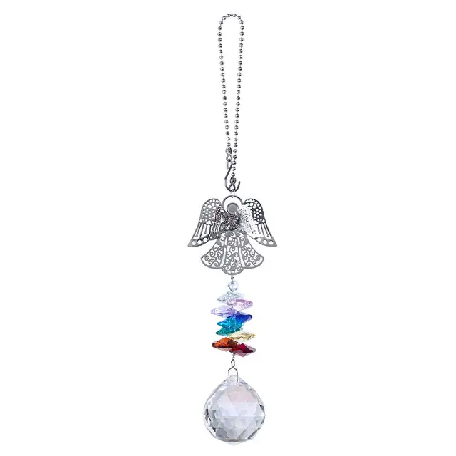 H&D Crystal Guardian Angel Window Napsütő Kollekció Chakra Gyöngyök Suncatcher Otthoni Dekoráció Autó Varázsa A Visszapillantó Tükörhez - Image 2