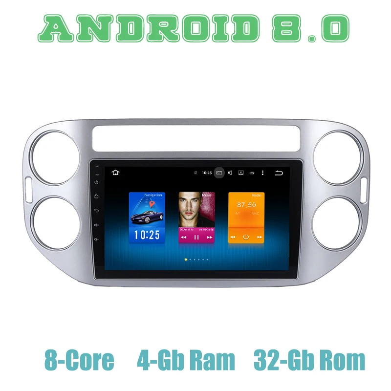 

Octa core PX5 Android 8.0 car radio gps palyer for VW Tiguan 2010-2015 with 4+32G wifi 4g usb Auto Stereo