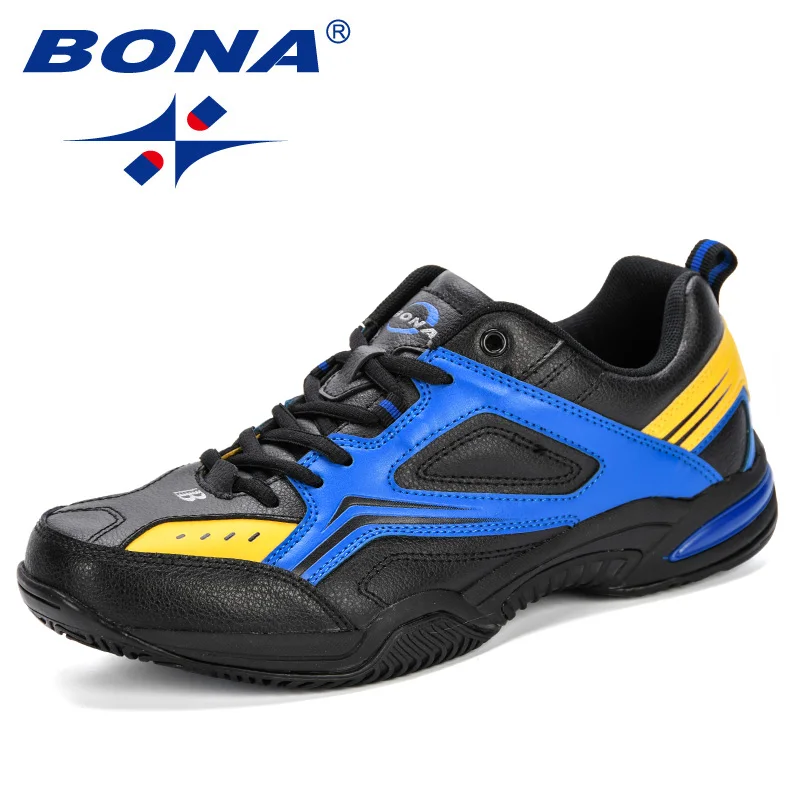 Tanie BONA Tenis Masculino mężczyźni profesjonalne buty do tenisa oddychające buty sportowe antypoślizgowe trampki Fitness sportowe do biegania wygodne