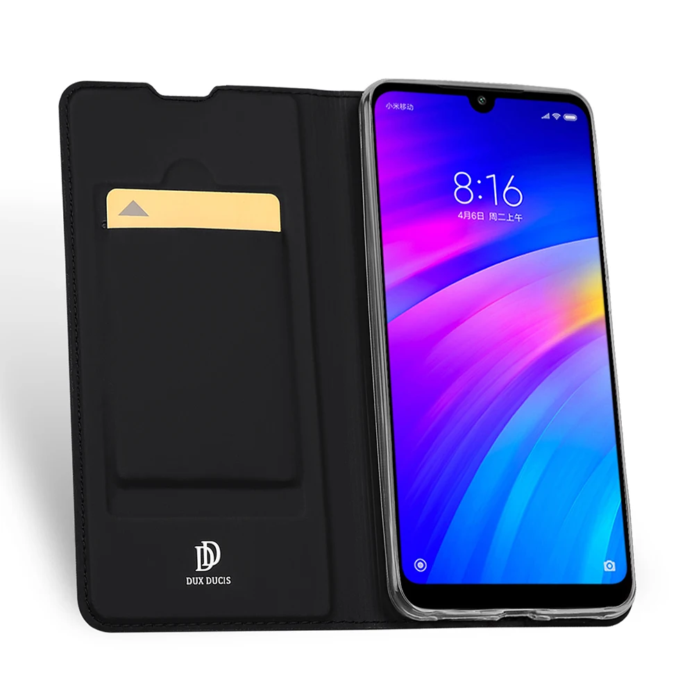 DUX DUCIS Чехол книжка из искусственной кожи для Xiaomi Redmi 7 кошелек телефона Xiomi Redmi7 6 26