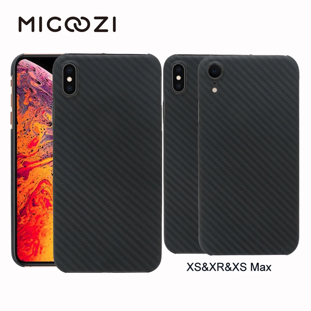 buy New For iPhone XS Max XR Carbon Fiber Pattern Case Ultra Thin Aramid Fiber Protective Cover For iPhone XS XR XS Max X 6 7 8 Plus