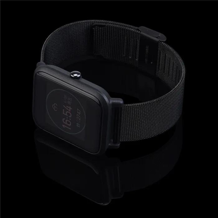 Часы ремешок для Xiaomi Huami Amazfit Bip Молодежные часы Миланского браслет из нержавеющей стали Jn.19