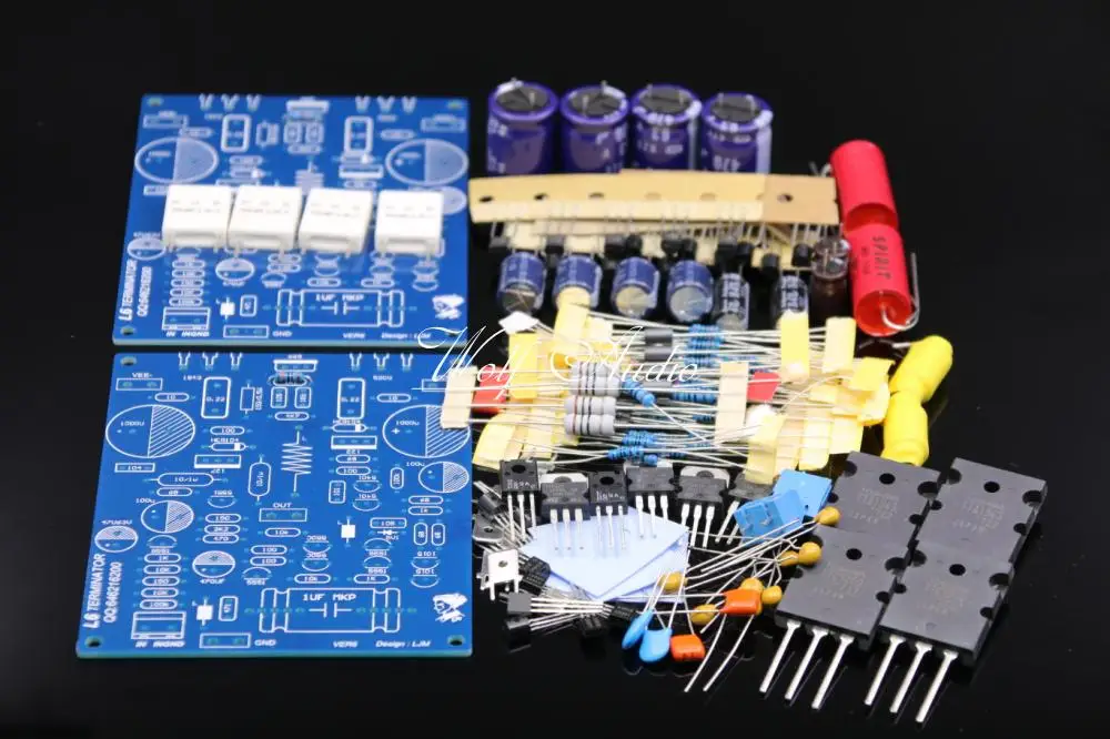 LJM high end amplifier DIY KIT L6 Audio stero Power Amplifier Kit 1943 5200 2-CHANNELS