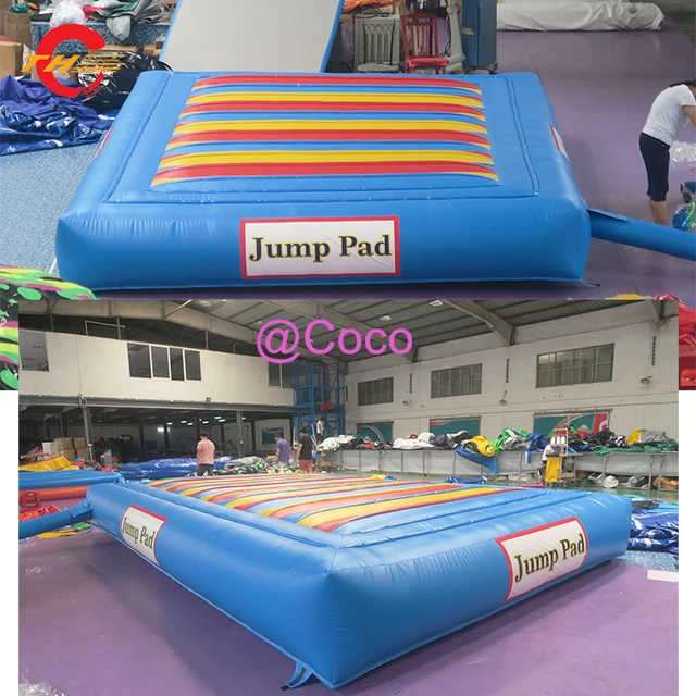 free air ship to door,kids inflatable jump pad for sale, 6x4x0.6mH