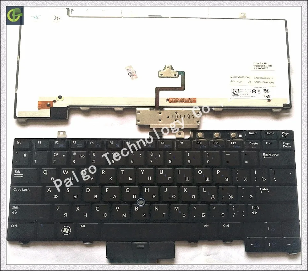 

Russian Backlit Keyboard for Dell Latitude E5300 E5400 E5410 Precision M2500 M4200 M4500 ru black with backlit