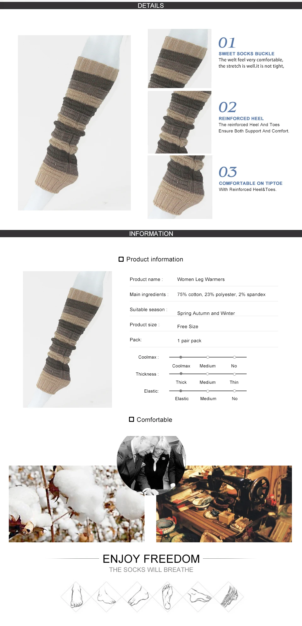 Winter Warm Leg Warmers