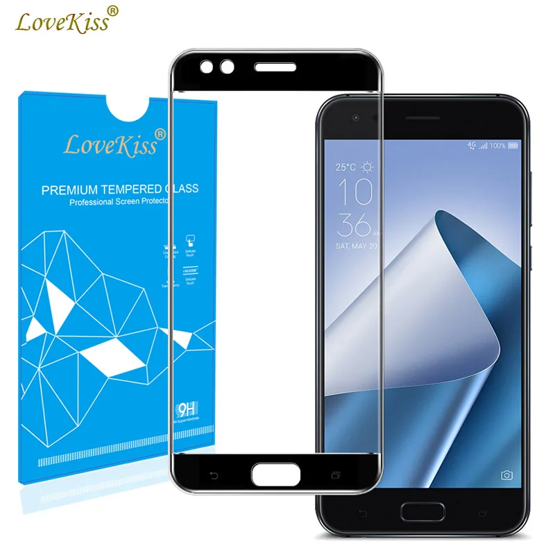 Полное покрытие экрана Закаленное стекло пленка для Asus Zenfone 3 Laser 3S 4 Max Pro Plus ZC554KL Live
