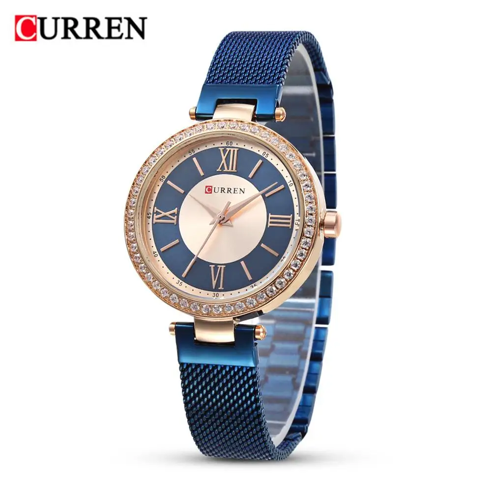 

CURREN 9011 Women Watch New Quartz Top Brand Luxury Fashion Ultra-thin Wristwatches Ladies Gift Relogio Feminino New Arrive