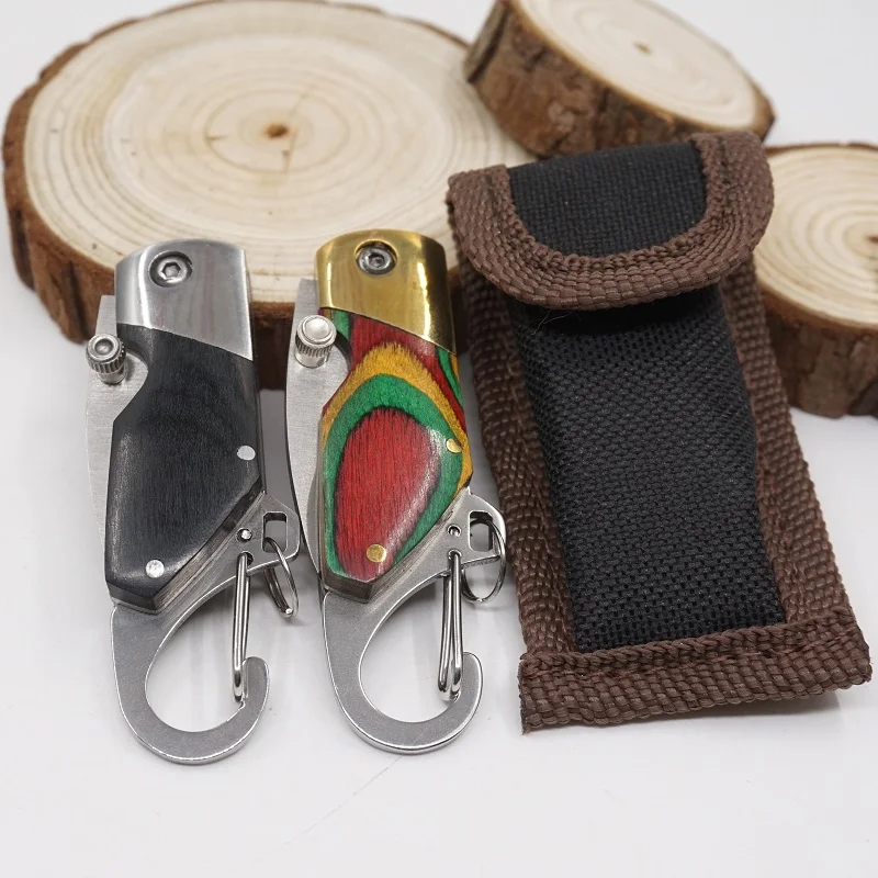 Key Chain Ring Holder Pocket Knife Keychain Tool Keyring Camping