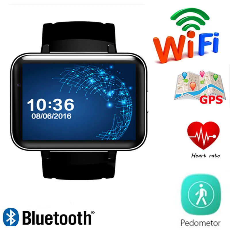 

Smart Watch DM98 GPS 3G Android With SIM Card Pedometer Sports Tracker Smartwatch Phone 900mAh Wifi BT4.0 Wristwatch Men