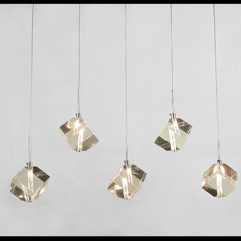 Прозрачный кристалл светодио дный LED столовая Бар подвесной светильник современная мода лампы для дома гостиная Простой Творческий DHL
