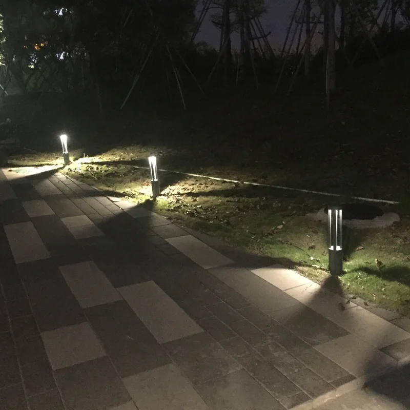 Outdoor Waterproof LED Lawn Lamp Nordic Villa Garden Landscape Lamp Die-Cast Aluminum Circular Lawn