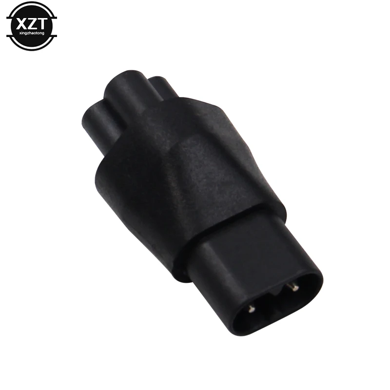 1 шт. IEC 3Pin Female to 2Pin Male 320 C6 C8 адаптер питания C7 C5 2 pin конвертер|Компьютерные кабели и