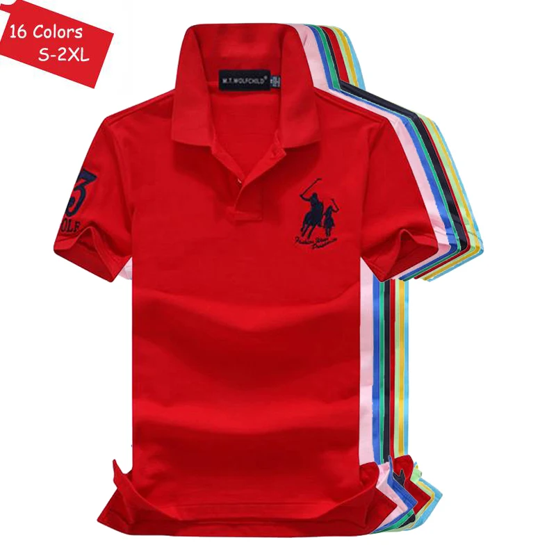 Good Quality 2020 New Summer Brand Mens Short Sleeve Polos Shirts Casual 100 Cotton Lapel