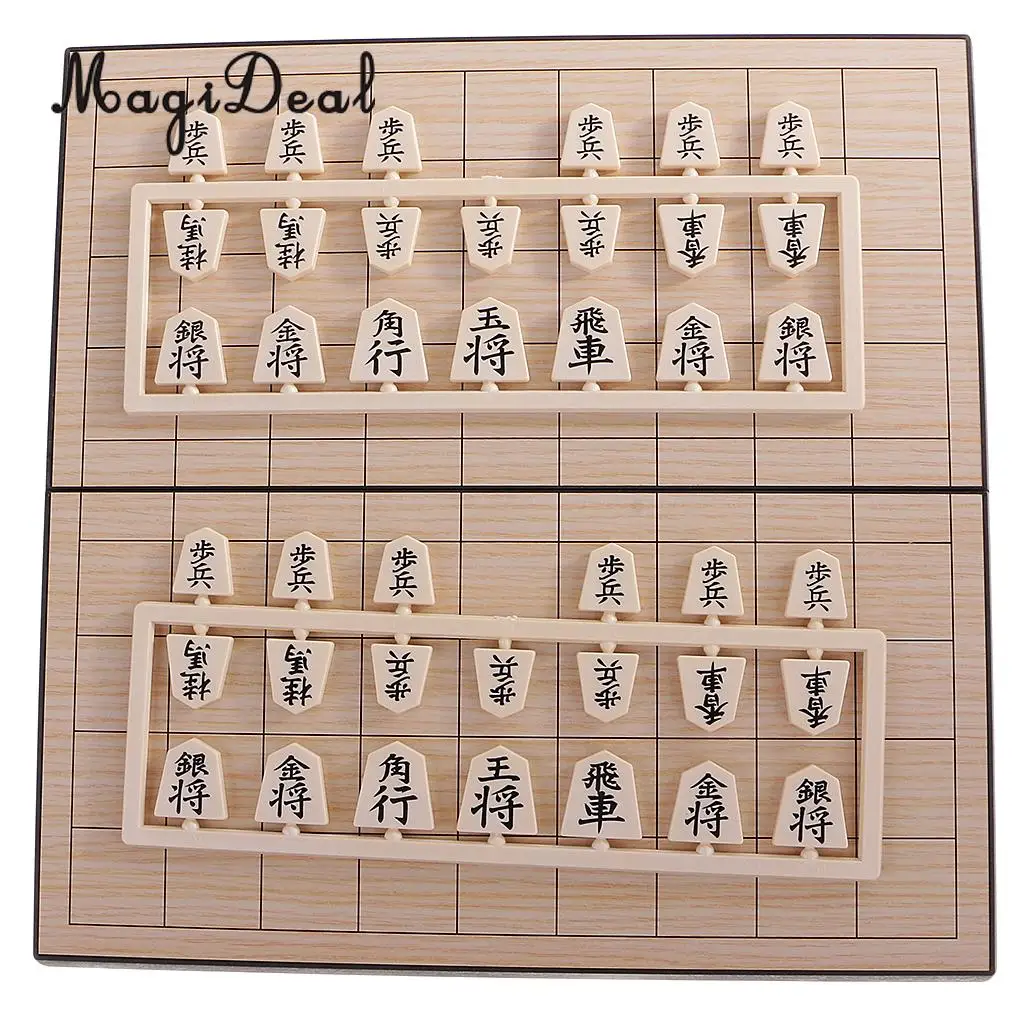 MagiDeal магнитные японские шахматы Shogi Складная магнитная доска дорожный игровой набор для отдыха на природе путешествия игры подарок на день рождения