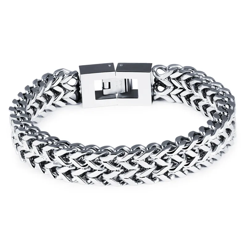 Гипербола чванство W улица рок панк стали Мужская bracelet.790 | Украшения и аксессуары