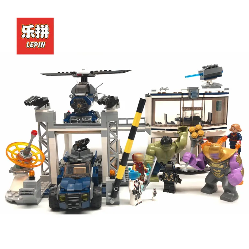 

Lepin Movie 07123 Superheroes the Compound Battle 76131 Set Building Blocks Bricks Legoinglys Super Children Heroes Children Toy