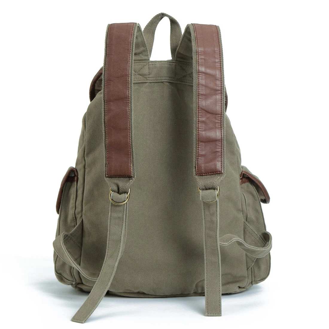 Army Green Multifunction Unisex Canvas Backpack Military Shopping