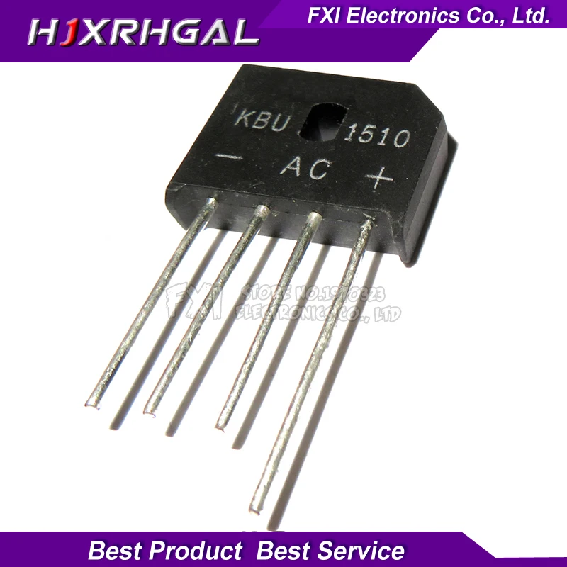 

2PCS KBU1510 KBU-1510 15A 1000V diode bridge rectifier new original