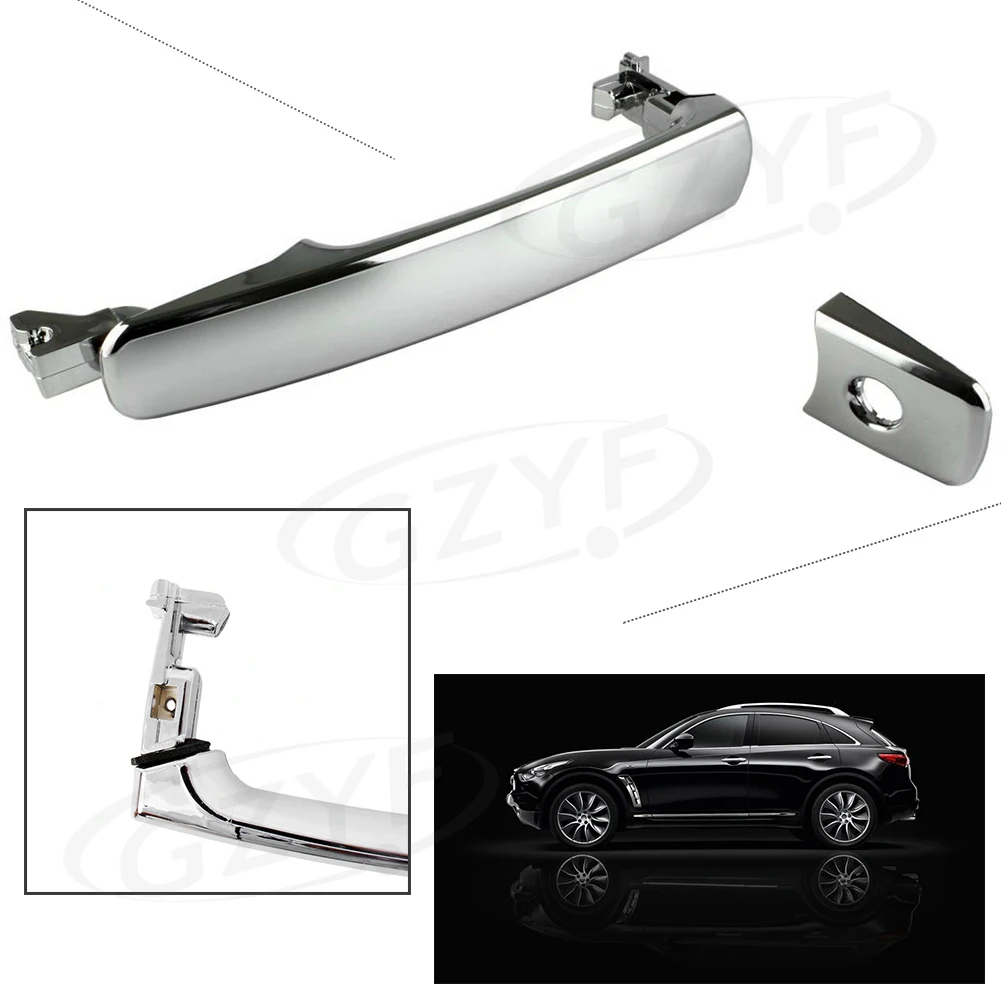 For Infiniti FX35 FX45 &amp Nissan Murano RogueChrome Front Left Driver Side Outside Exterior Door Handle Automobile Accessory |